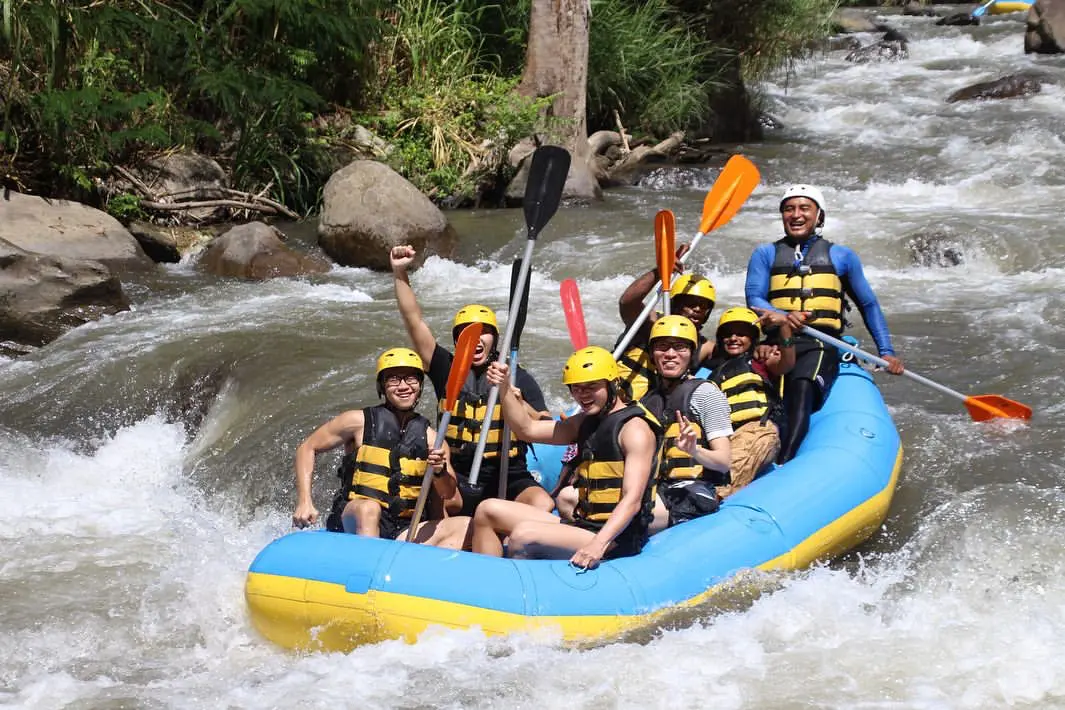 Ayung River rafting adventure in Bali